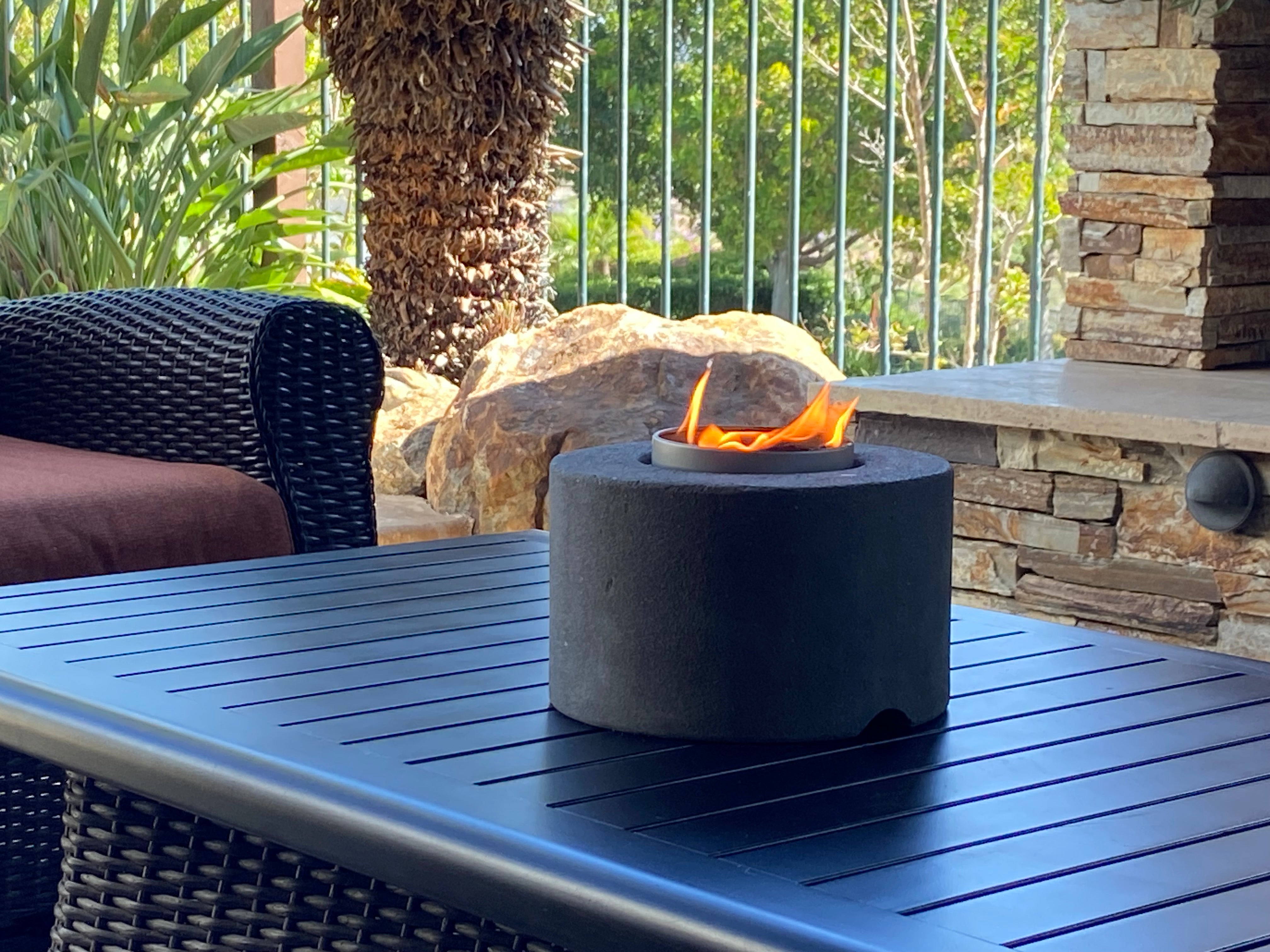 4" Classic Cylinder w Bonfire Insert