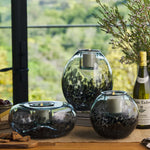 Load image into Gallery viewer, Glass Round w Replaceable Candle
