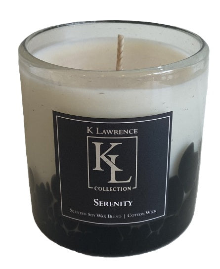 Single-Wick 3" Hand-Blown Glass Candle