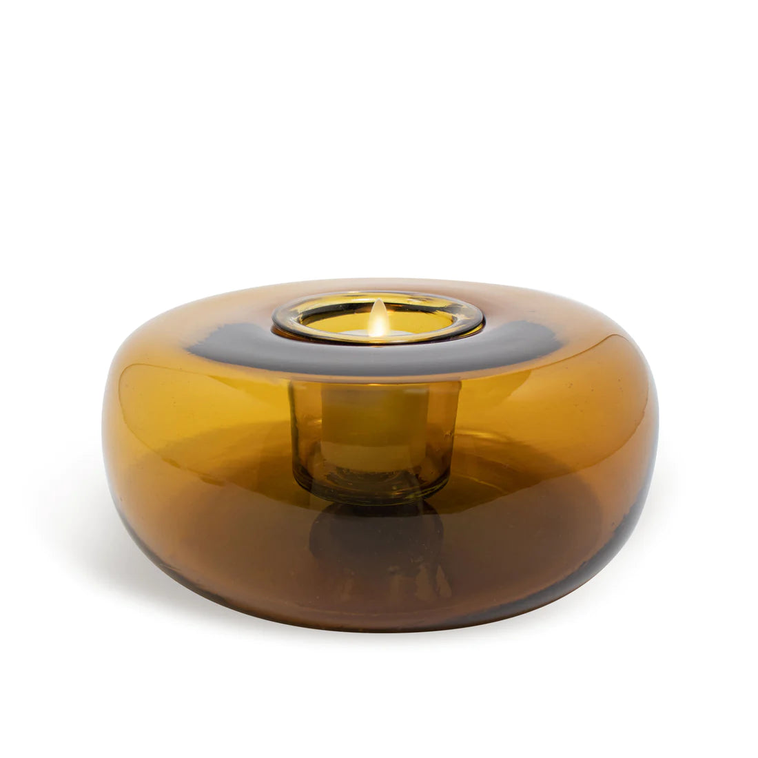 Glass Tubular w Replaceable Candle