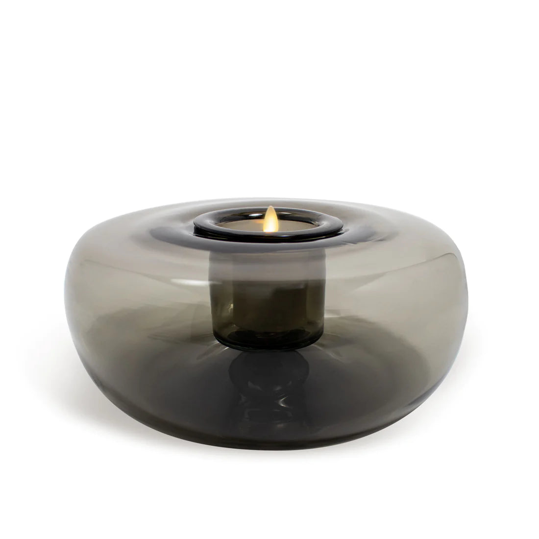 Glass Tubular w Replaceable Candle