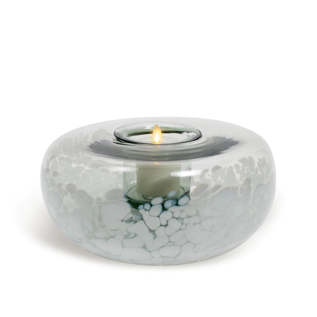Glass Tubular w Replaceable Candle