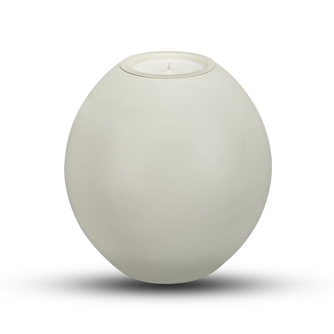 Oval w Replaceable Candle