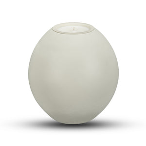Oval w Replaceable Candle